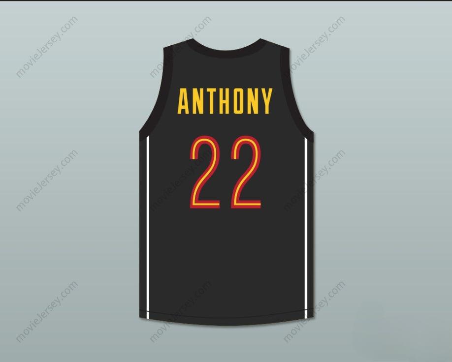CUSTOM ANY Name Number CARMELO ANTHONY 22 OAK HILL ACADEMY BLACK BASKETBALL JERSEY Top Stitched S-6XL