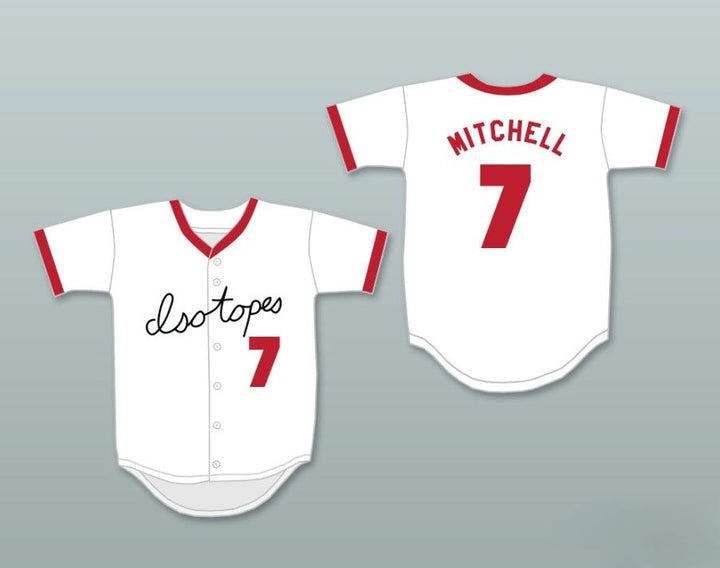 Custom Any Name Number BUCK MITCHELL 7  ISOTOPES BUTTON DOWN BASEBALL JERSEY Top Stitched S-6XL