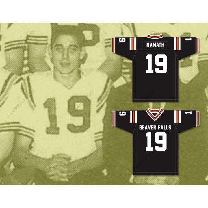 CUSTOM ANY BEAVER FALLS JOE NAMATH 19 BEAVER FALLS HIGH SCHOOL FOOTBALL JERSEY
