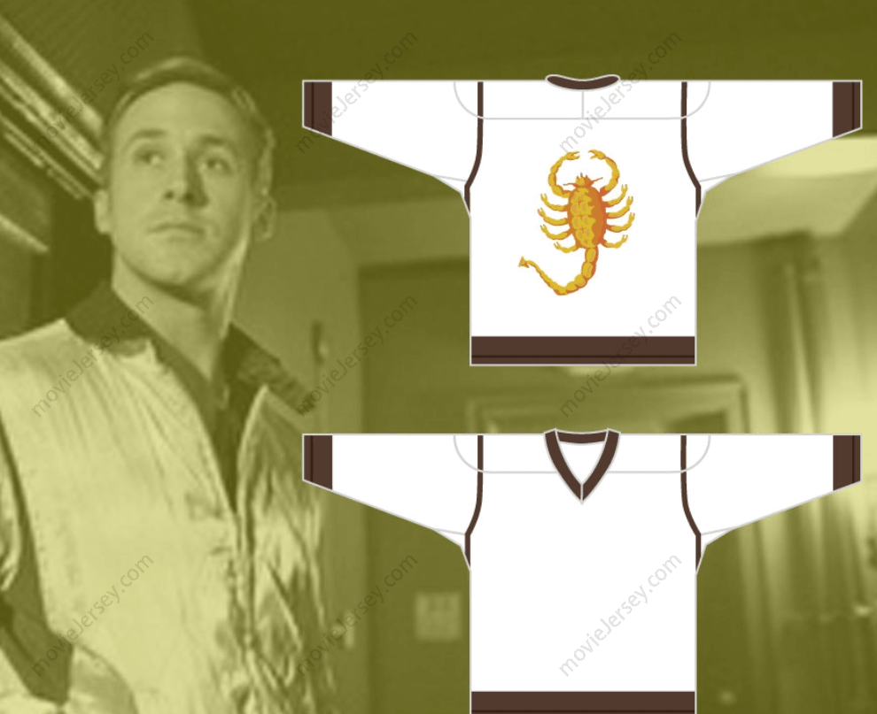 Custom Any Name Number Ryan Gosling Driver Drive Inspired Scorpion Hockey Jersey Top Stitched S-6XL
