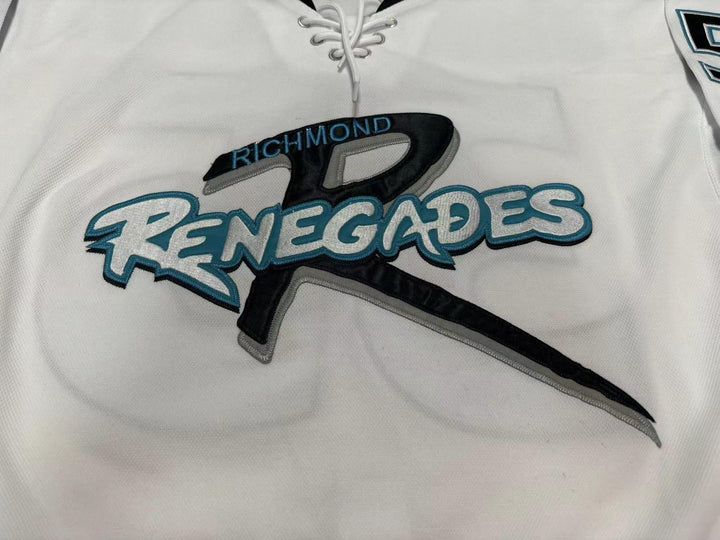 Custom Any Name Number MARC MAGLIARDITI 35 RICHMOND RENEGADES WHITE HOCKEY JERSEY Top Stitched S-6XL