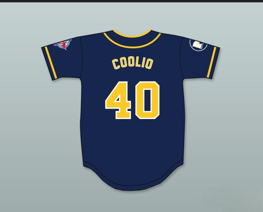 Custom Any Name Number COOLIO 40 AWAYBOYS BASEBALL JERSEY 6TH ANNUAL ROCK N' JOCK SOFTBALL CHALLENGE 1995 Top Stitched S-6XL