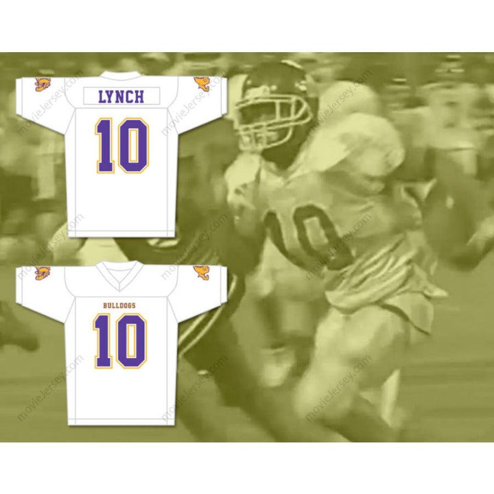 CUSTOM NMARSHAWN LYNCH 10 TECHNICAL FOOTBALL JERSEY INCLUDES BULLDOG ALL Stitched S-6XL