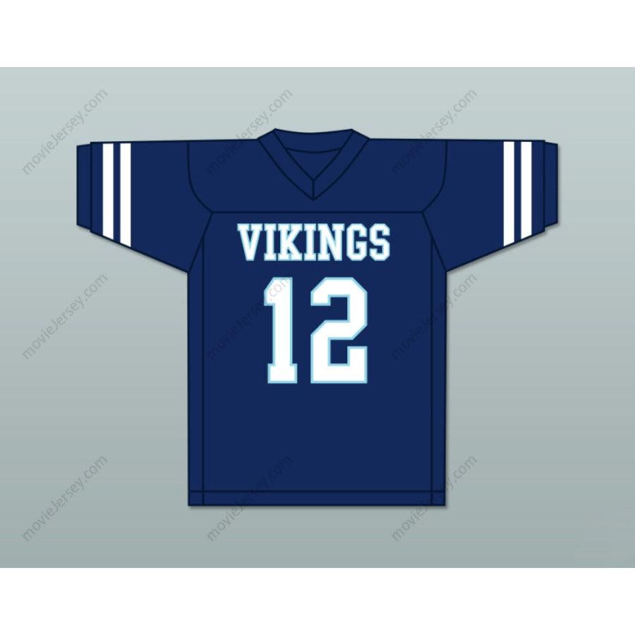 CUSTOM ANY Name Number AARON RODGERS 12 PLEASANT VALLEY HIGH SCHOOL VIKINGS WHITE FOOTBALL JERSEY Top Stitched S-6XL