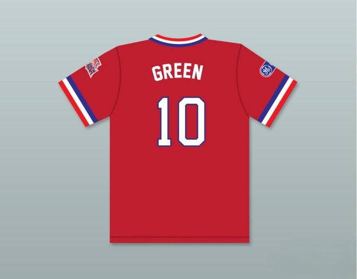Custom Any Name Number GARY GREEN 10 1984 USA TEAM RED BASEBALL JERSEY Top Stitched S-6XL
