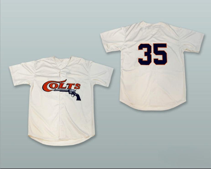 Custom Any Name Number COLT 45S WHITE BUTTON DOWN BASEBALL JERSEY Top Stitched S-6XL