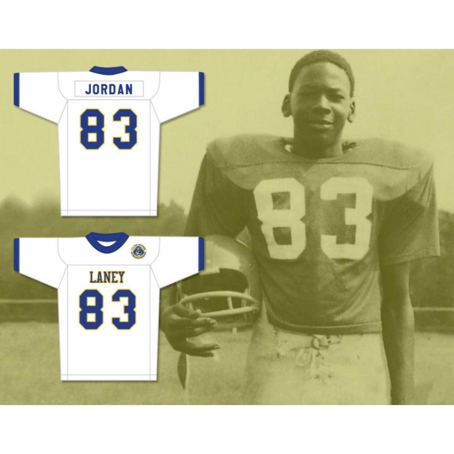 CUSTOM ANY Name Number LANEY MICHAEL JORDAN 83 HIGH SCHOOL FOOTBALL JERSEY WITH PATCH Top Stitched S-6XL