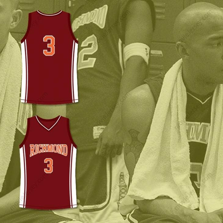 CUSTOM ANY Name Number JARON 'WORM' WILLIS 3 RICHMOND OILERS HOME BASKETBALL JERSEY COACH CARTER Top Stitched S-6XL