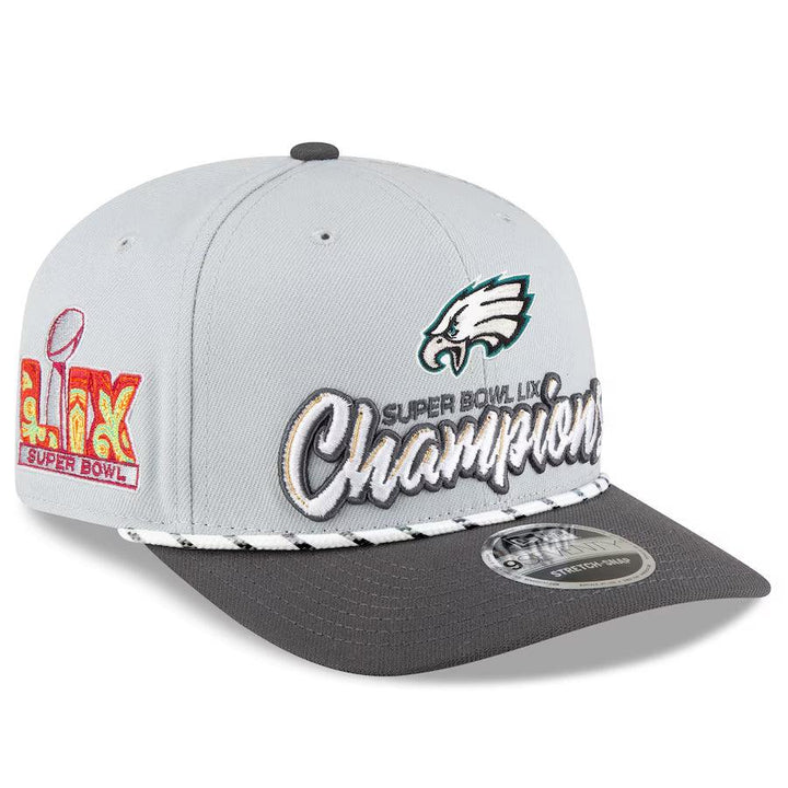 Men’s Women New Era Gray/Charcoal Locker Room Trophy Collection 9SEVENTY Rope Adjustable Hat