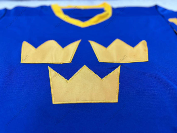 Custom Any Name Number PETER FORSBERG 21 SWEDEN NATIONAL TEAM BLUE HOCKEY JERSEY Stitched Top Stitched S-6XL
