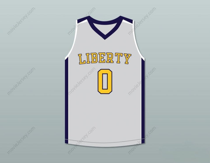 CUSTOM ANY Name Number TERRON FORTE 0 LIBERTY HIGH SCHOOL LIGHT GRAY BASKETBALL JERSEY AMATEUR Top Stitched S-6XL