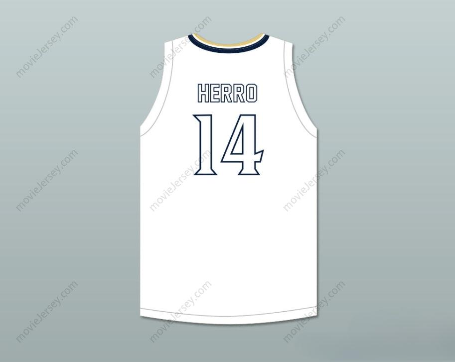 CUSTOM ANY Name Number TYLER HERRO 14 WHITNALL HIGH SCHOOL FALCONS WHITE BASKETBALL JERSEY Top Stitched S-6XL