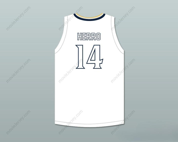 CUSTOM ANY Name Number TYLER HERRO 14 WHITNALL HIGH SCHOOL FALCONS WHITE BASKETBALL JERSEY Top Stitched S-6XL