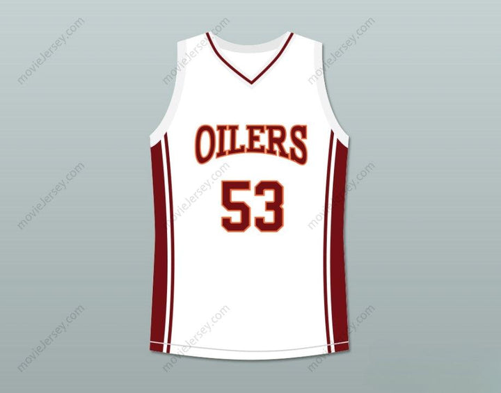 CUSTOM ANY Name Number NANA GBEWONYO JUNIOR BATTLE 53 RICHMOND OILERS AWAY BASKETBALL JERSEY COACH CARTER Top Stitched S-6XL