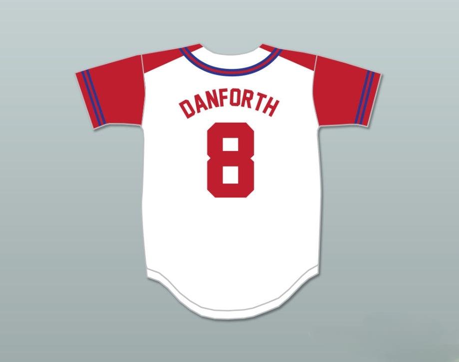 Custom Any Name Number CHAD DANFORTH 8 EAST HIGH SCHOOL WILDCATS BASEBALL JERSEY DESIGN 1 Top Stitched S-6XL