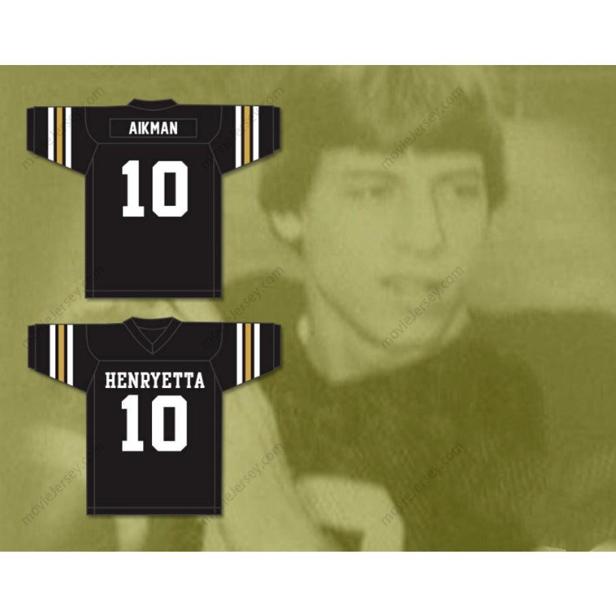 CUSTOM ANY Name Number TROY AIKMAN 10 HENRYETTA HIGH SCHOOL KNIGHTS Football Jersey Top Stitched S-6XL