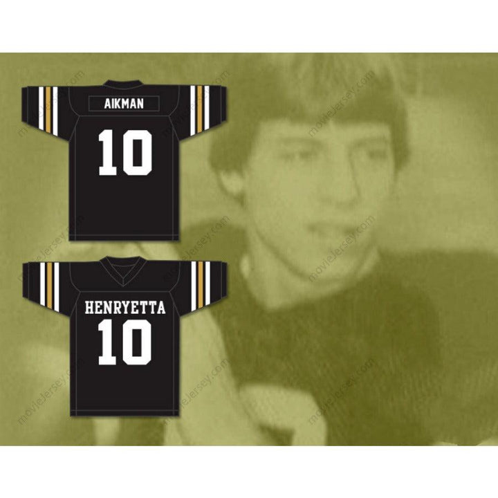 CUSTOM ANY Name Number TROY AIKMAN 10 HENRYETTA HIGH SCHOOL KNIGHTS Football Jersey Top Stitched S-6XL