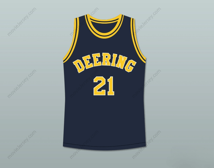 CUSTOM ANY Name Number HANG TIME VINCE D'AMATA 21 DEERING TORNADOS HIGH SCHOOL BASKETBALL JERSEY Top Stitched S-6XL