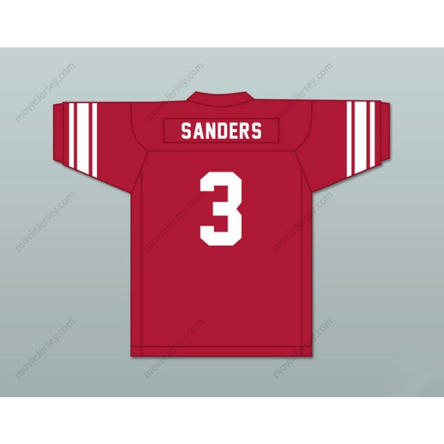 CUSTOM BARRY SANDERS 3 NORTH HIGH SCHOOL REDSKINS FOOTBALL JERSEY S-6XL Top Stitched S-6XL