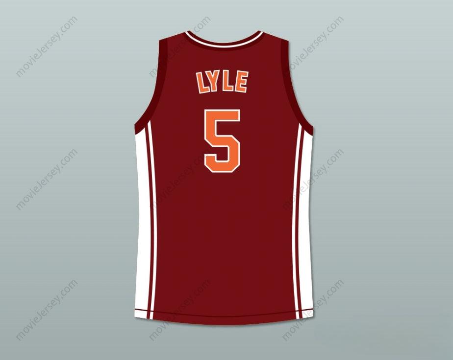 CUSTOM ANY Name Number CHANNING TATUM JASON LYLE 5 RICHMOND OILERS HOME BASKETBALL JERSEY COACH CARTER Top Stitched S-6XL