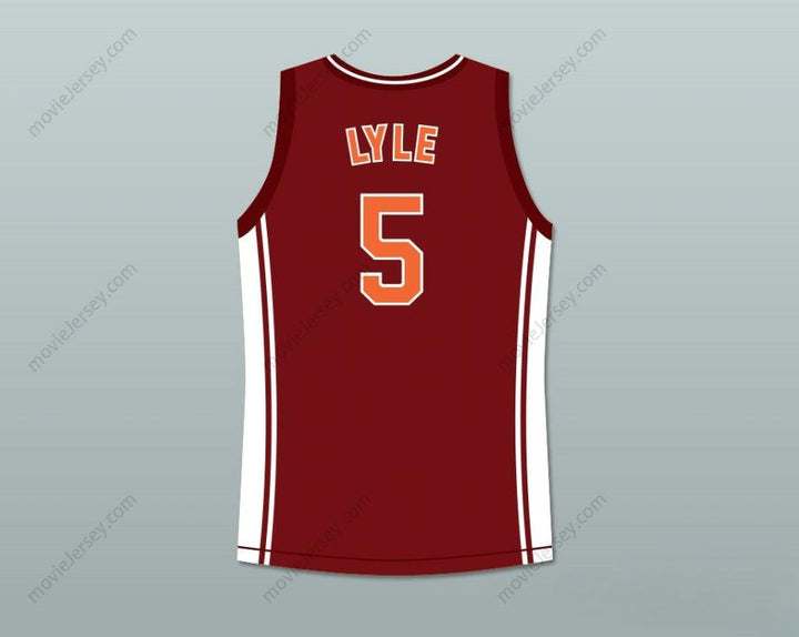 CUSTOM ANY Name Number CHANNING TATUM JASON LYLE 5 RICHMOND OILERS HOME BASKETBALL JERSEY COACH CARTER Top Stitched S-6XL
