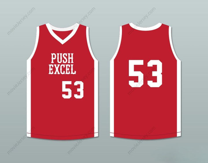 CUSTOM ANY Name Number CLIFF LEVINGSTON 53 PUSH EXCEL PRO BASKETBALL CLASSIC RED BASKETBALL JERSEY 1985 CHARITY EVENT Top Stitched S-6XL