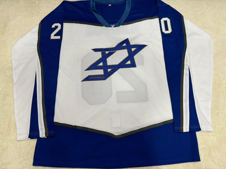 Custom Any Name Number ISRAEL DANIEL MAZOUR 20 HOCKEY JERSEY Top Stitched S-6XL