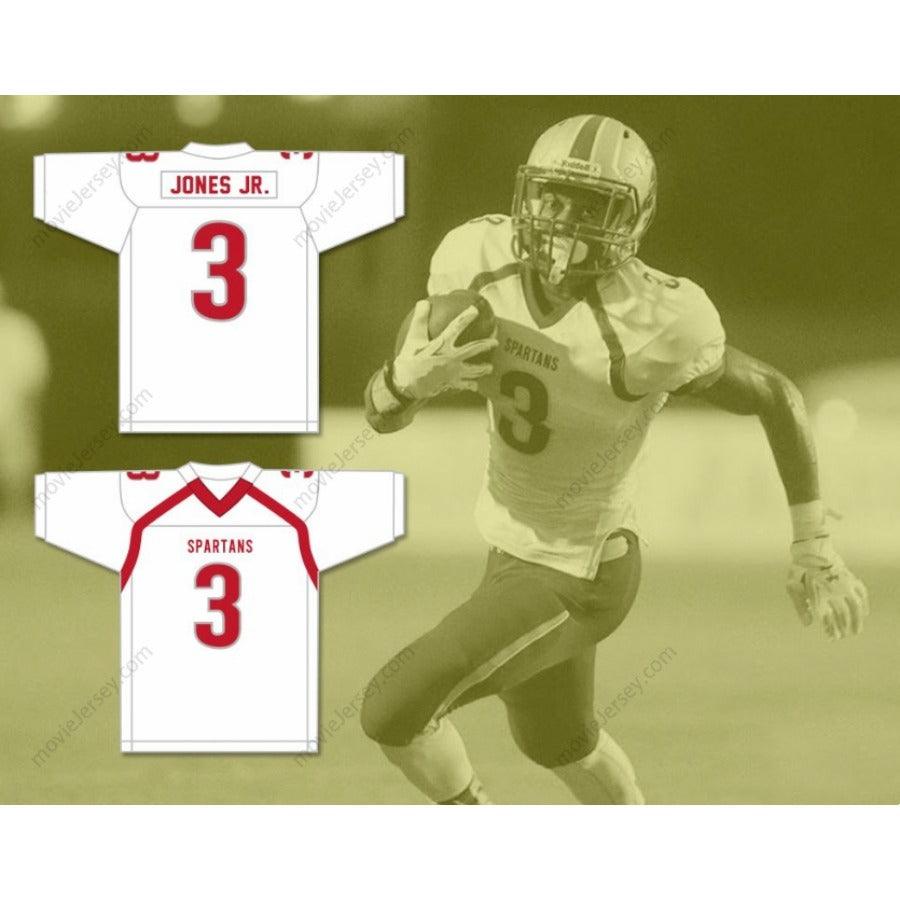 CUSTOM ANY Name Number VELUS JONES JR. 3 SARALAND HIGH SCHOOL SPARTANS Football Jersey Top Stitched S-6XL