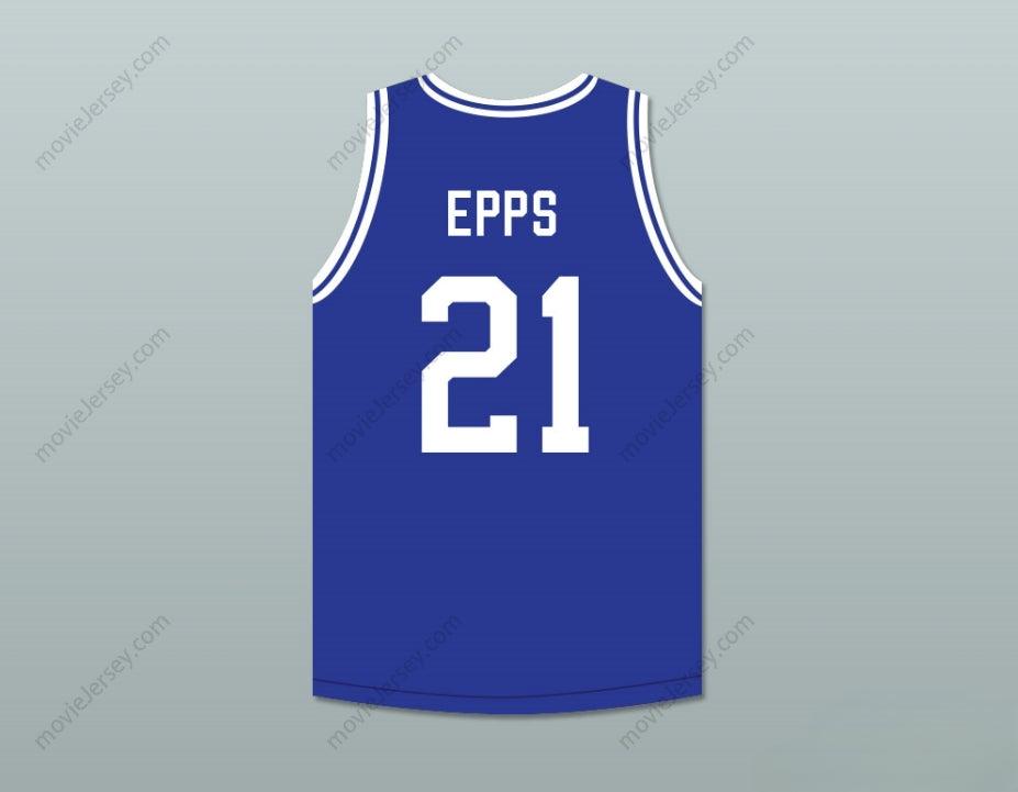 CUSTOM ANY Name Number TAUHEED EPPS 2 CHAINZ 21 NORTH CLAYTON HIGH SCHOOL EAGLES BLUE BASKETBALL JERSEY Top Stitched S-6XL