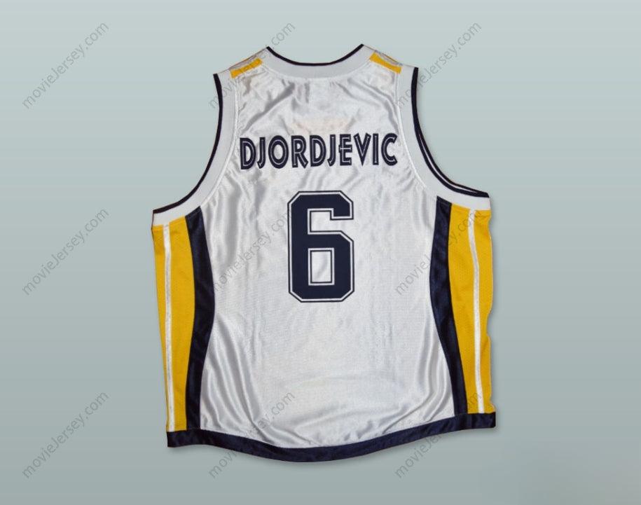 CUSTOM ANY Name Number SASHA DJORDJEVIC 6 REAL MADRID BASKETBALL JERSEY Top Stitched S-6XL