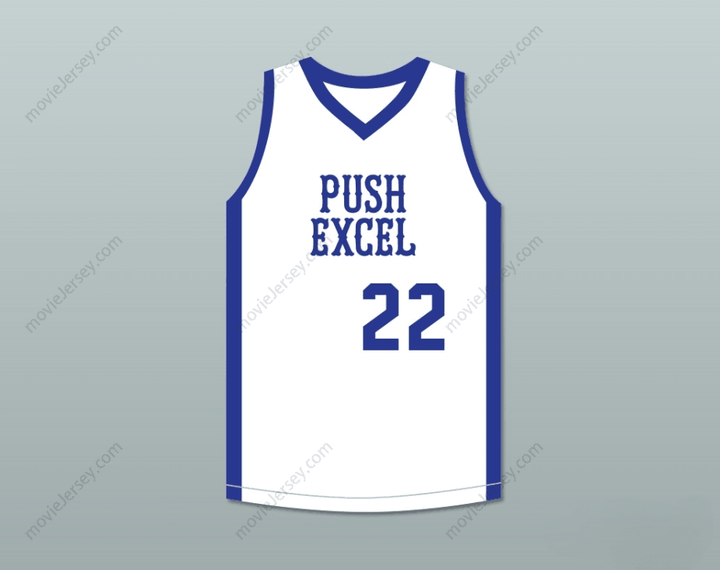 CUSTOM ANY Name Number KEVIN WILLIS 22 PUSH EXCEL PRO BASKETBALL CLASSIC WHITE BASKETBALL JERSEY 1985 CHARITY EVENT Top Stitched S-6XL