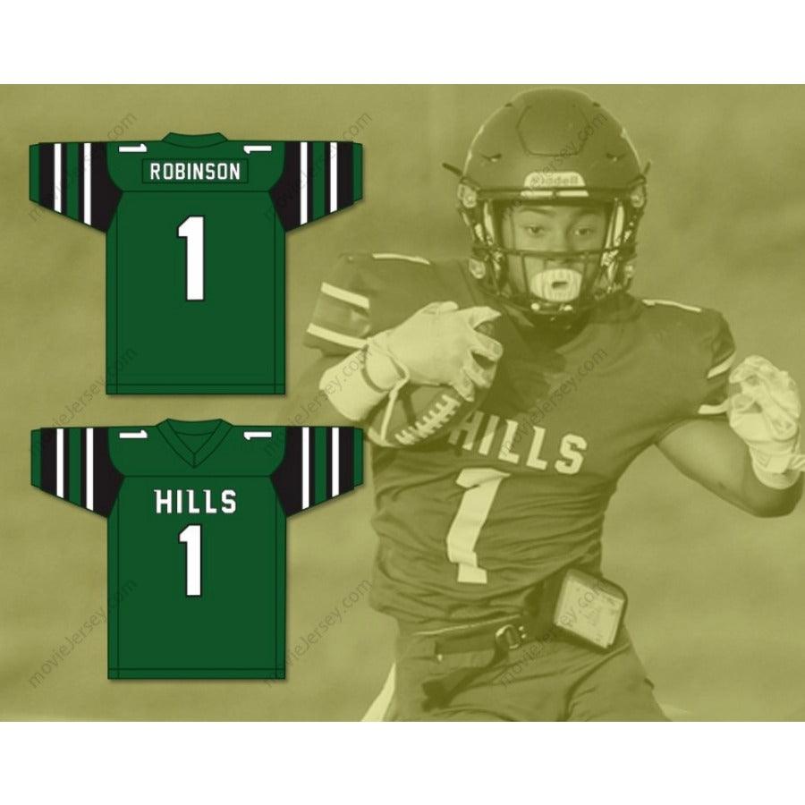 CUSTOM ANY Name Number WAN'DALE ROBINSON 1 WESTERN HILLS HIGH SCHOOL WOLVERINES Football Jersey Top Stitched S-6XL