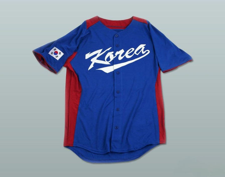 Custom Any Name Number SHIN SOO CHOO 5 SOUTH KOREA BASEBALL JERSEY Top Stitched S-6XL
