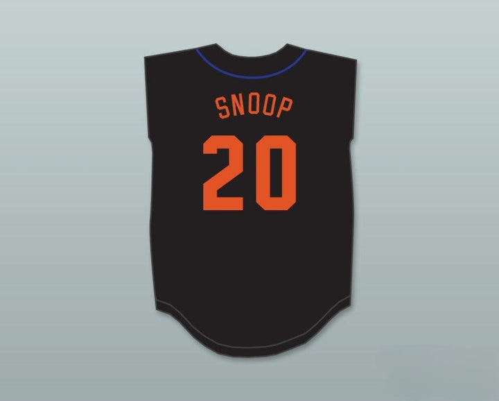 Custom Any Name Number SNOOP DOGG 20 STARS SOFTBALL JERSEY 10TH ANNUAL ROCK 'N JOCK SOFTBALL CHALLENGE 1999 Top Stitched S-6XL