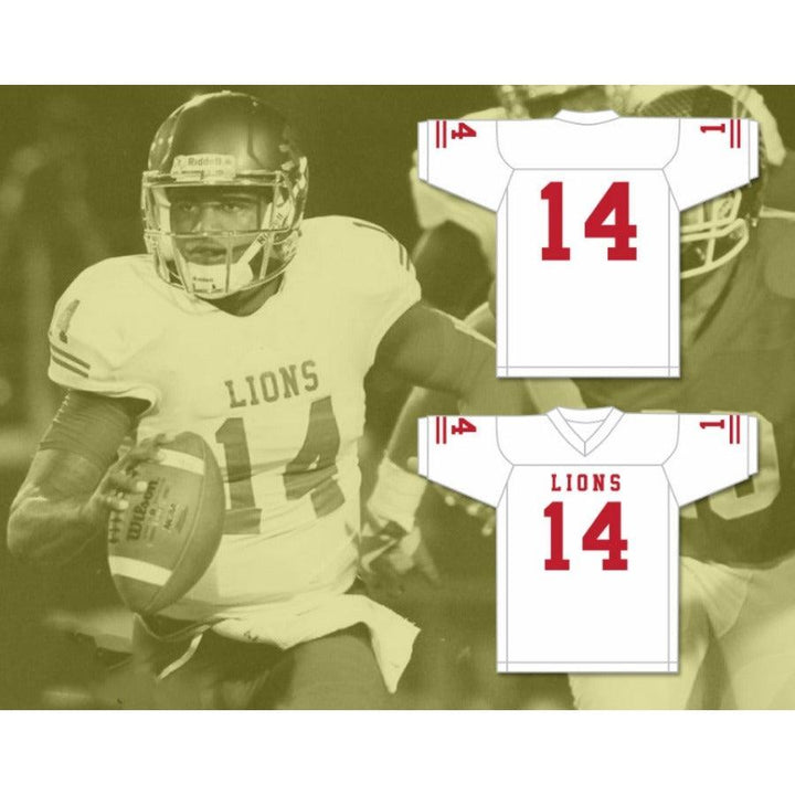 CUSTOM ANY Name Number DE'ANDRE JOHNSON 14 EMCC LIONS Football Jersey Top Stitched S-6XL