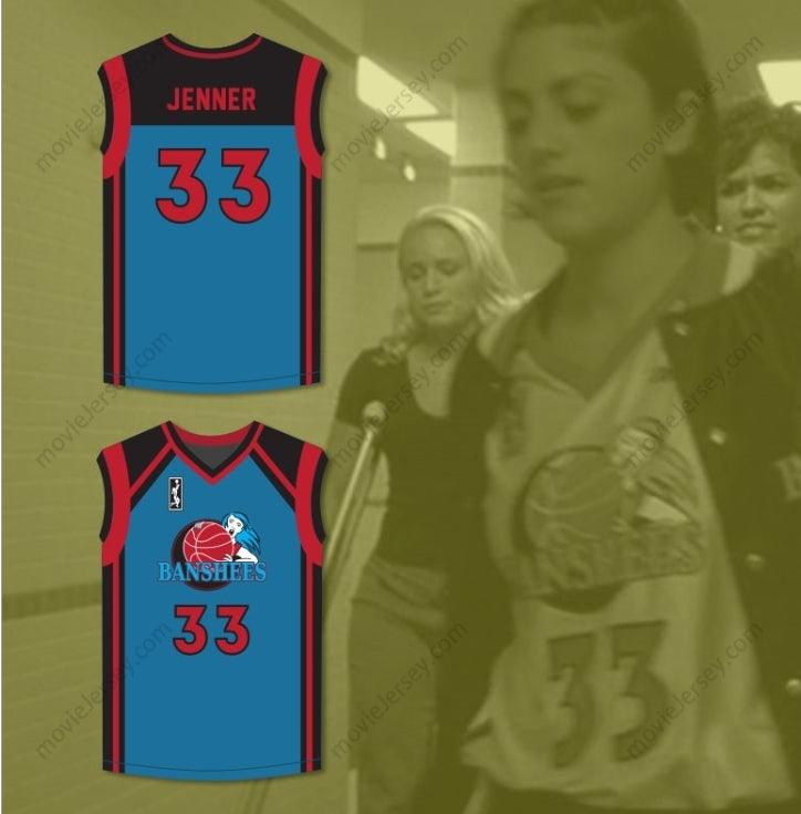 CUSTOM ANY Name Number CAITLYN JENNER 33 CHARLOTTE BANSHEES AWAY BASKETBALL JERSEY WITH WUBA PATCH JUWANNA MANN Top Stitched S-6XL