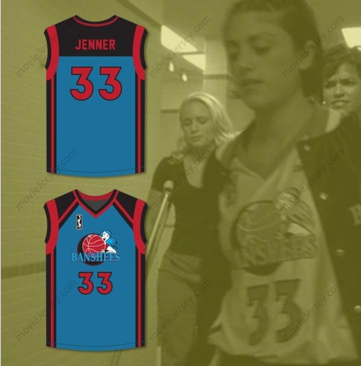 CUSTOM ANY Name Number CAITLYN JENNER 33 CHARLOTTE BANSHEES AWAY BASKETBALL JERSEY WITH WUBA PATCH JUWANNA MANN Top Stitched S-6XL