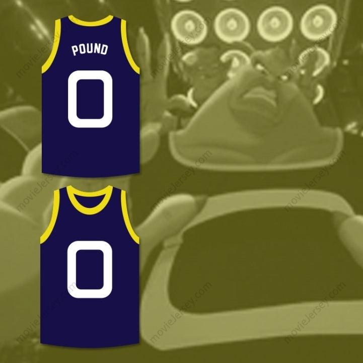 CUSTOM ANY Name Number  POUND 0 MONSTARS DARK BLUE BASKETBALL JERSEY SPACE JAM Top Stitched S-6XL