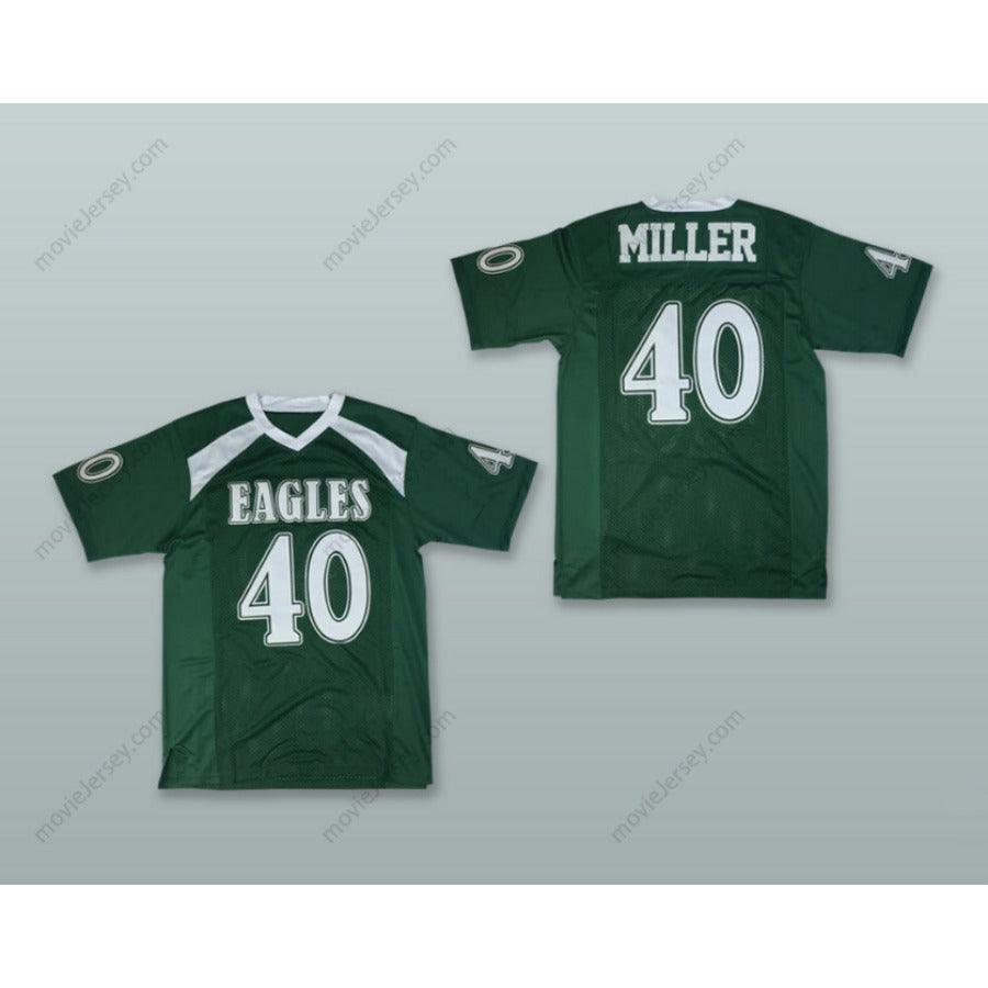 CUSTOM ANY Name Number VON MILLER 40 DESOTO HIGH SCHOOL GREEN Football Jersey Top Stitched S-6XL
