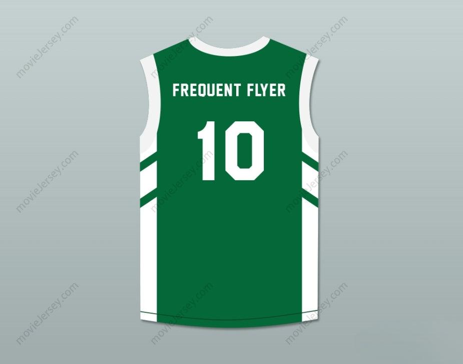 CUSTOM ANY Name Number GUY 'FREQUENT FLYER' DUPREE 10 GREEN BASKETBALL JERSEY DENNIS RODMAN'S BIG BANG IN PYONGYANG Top Stitched S-6XL