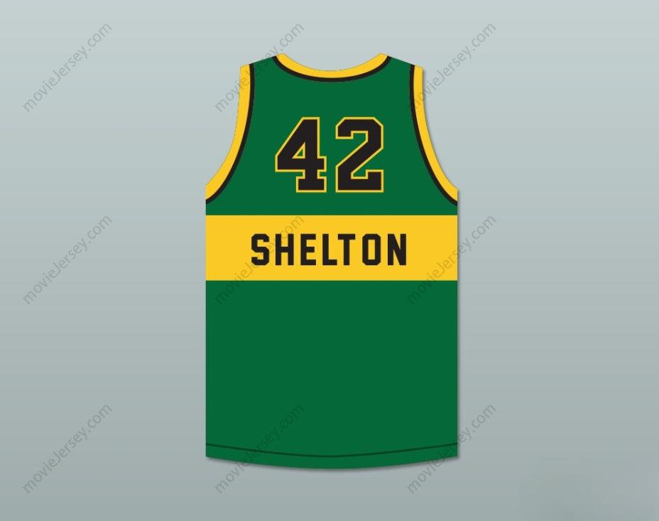 CUSTOM ANY Name Number LONNIE SHELTON 42 NEW YORK BASKETBALL JERSEY THE FISH THAT SAVED  Top Stitched S-6XL