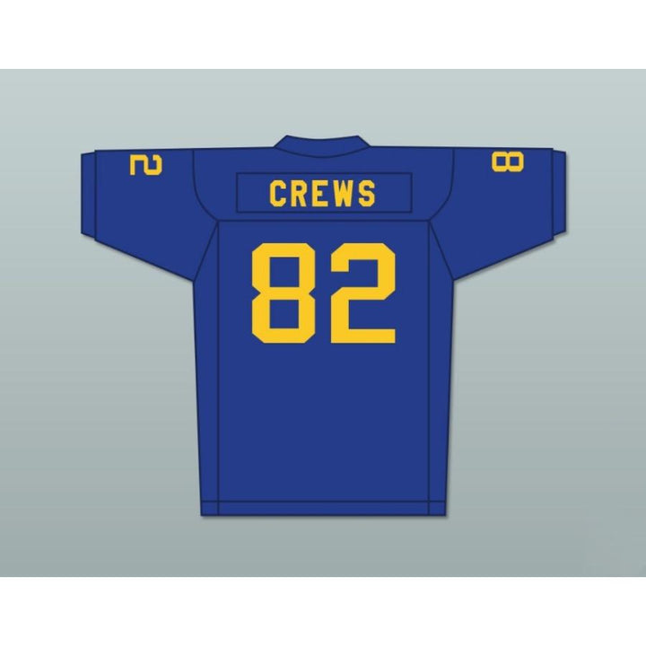 CUSTOM ANY Name Number TERRY CREWS 82 FLINT SOUTHWESTERN ACADEMY KNIGHTS BLUE Football Jersey Top Stitched S-6XL