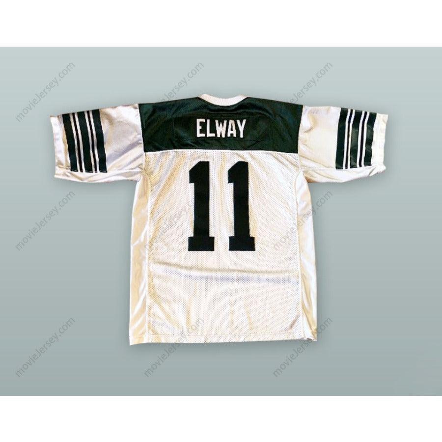 CUSTOM ANY Name Number JOHN ELWAY 11 GRANADA HILLS CHARTER HIGH SCHOOL WHITE FOOTBALL JERSEY Top Stitched S-6XL