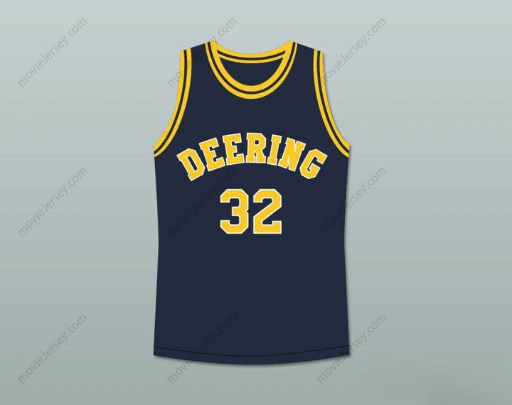 CUSTOM ANY Name Number HANG TIME MICHAEL MANNING 32 DEERING TORNADOS HIGH SCHOOL BASKETBALL JERSEY Top Stitched S-6XL
