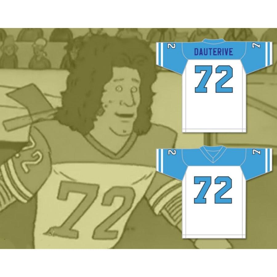 CUSTOM ANY Name Number BILL DAUTERIVE 72 ARLEN COUGARS HIGH SCHOOL HOME Football Jersey Top Stitched S-6XL