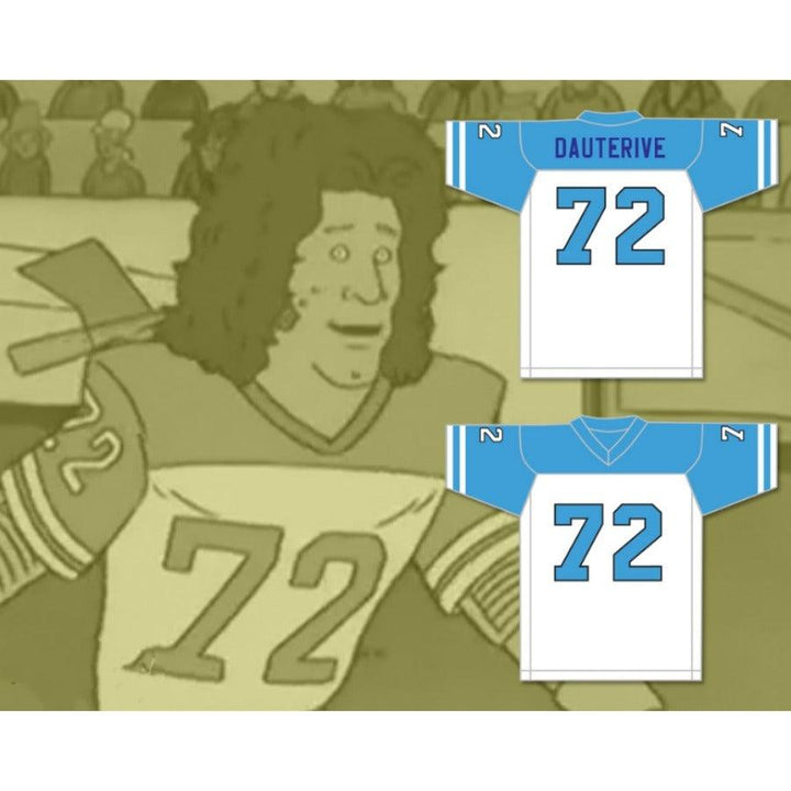 CUSTOM ANY Name Number BILL DAUTERIVE 72 ARLEN COUGARS HIGH SCHOOL HOME Football Jersey Top Stitched S-6XL