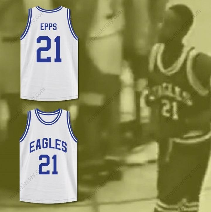 CUSTOM ANY Name Number RAPPER TAUHEED EPPS 2 CHAINZ 21 NORTH CLAYTON HIGH SCHOOL EAGLES WHITE BASKETBALL JERSEY Top Stitched S-6XL