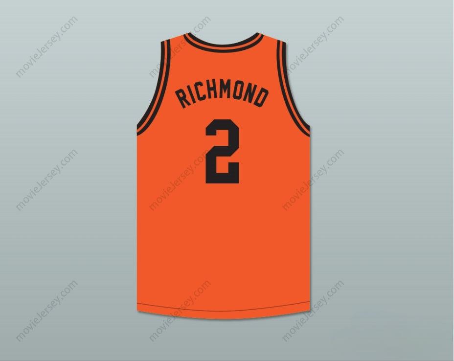 CUSTOM ANY Name Number MITCH RICHMOND 2 BOYD H.  HIGH SCHOOL COBRAS ORANGE BASKETBALL JERSEY Top Stitched S-6XL