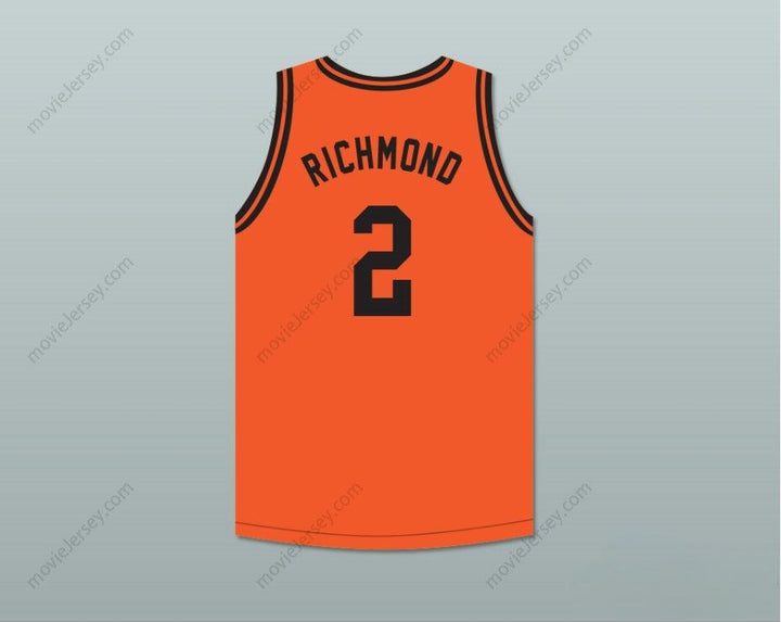 CUSTOM ANY Name Number MITCH RICHMOND 2 BOYD H.  HIGH SCHOOL COBRAS ORANGE BASKETBALL JERSEY Top Stitched S-6XL