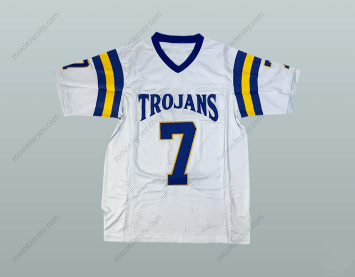 CUSTOM ANY Name Number BEN ROETHLISBERGER 7 FINDLAY HIGH SCHOOL TROJANS WHITE FOOTBALL JERSEY Top Stitched S-6XL